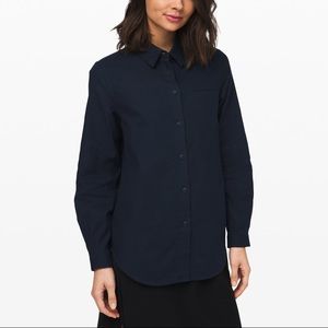 NWOT Lululemon Full Day Ahead Flannel Shirt